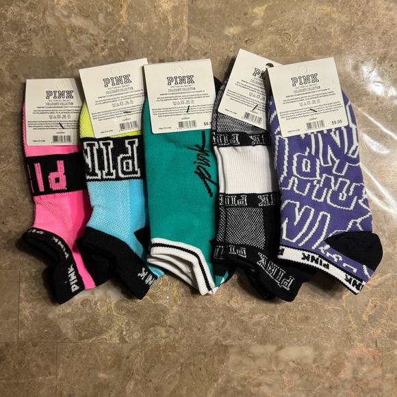 PINK Victoria's Secret Women's Colorful Sock Set - Picture 2 of 3